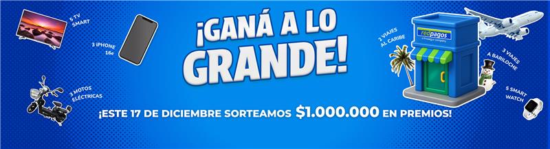 Ganá a lo grande con Redpagos 